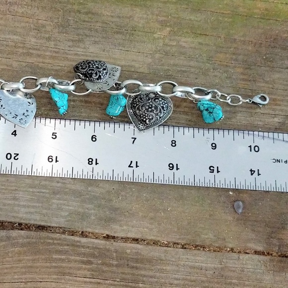 Vintage Heart Charm Bracelet - Picture 8 of 8